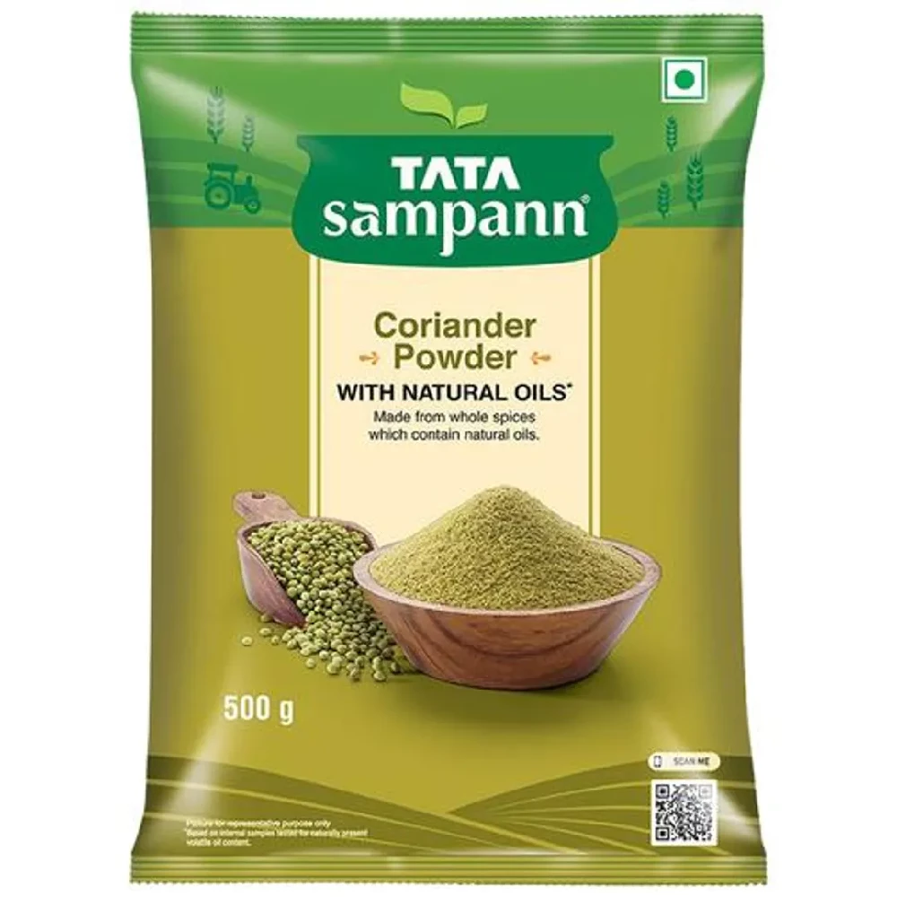 Tata Sampann Coriander Powder With Natural Oils - Enhances Flavour, 500 g-1.webp